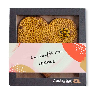 Australian Hart | Karamel-zeezout | Knuffel voor mama met eigen tekst | 220g