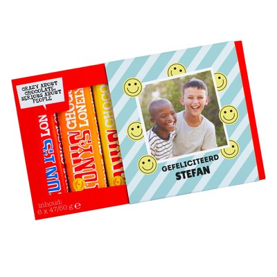 Tony’s Chocolonely | Proeverijtje |  Gefeliciteerd met eigen foto en naam | 288g