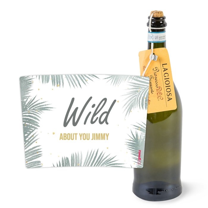 Prosecco Frizzante | Wild van jou met eigen naam | 750 ml