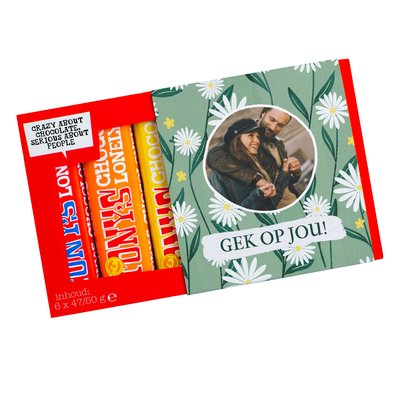 Tony’s Chocolonely | Proeverijtje | Gek op jou met eigen foto en tekst | 288g