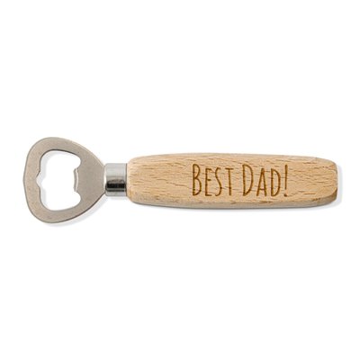 Hip & Mama | Bieropener Best Dad! | Gegraveerd