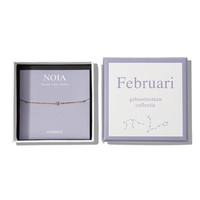 Noia Jewellery | Birthstone | February | Gold
