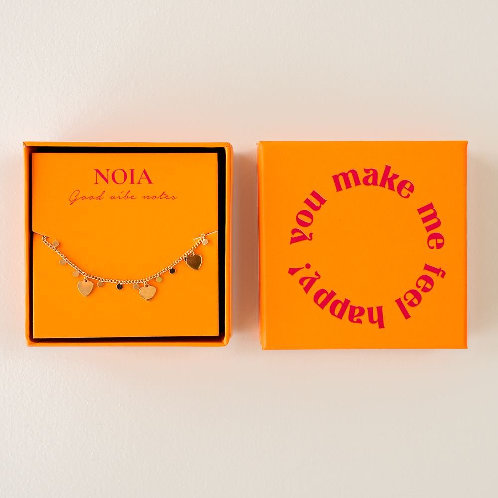 Greetz | Noia Jewellery | Armband hartje | Goudkleurig