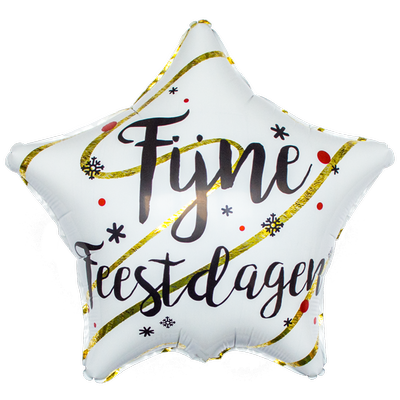 Ballon | Ster | Fijne feestdagen 