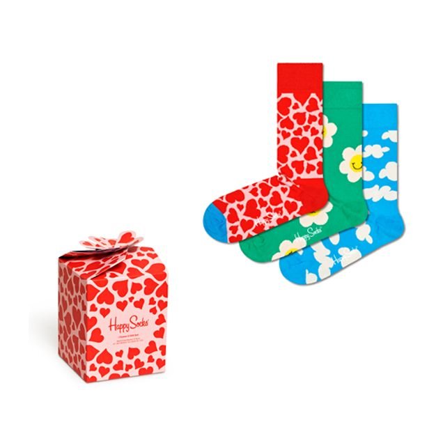 Happy Socks | 3 paar | Bloemen | maat 41 - 46