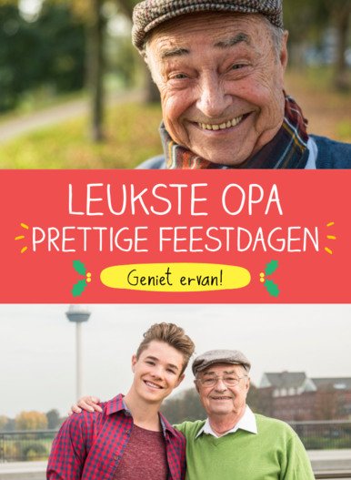 Happy Jackson | Kerstkaart | Vrolijk | Opa