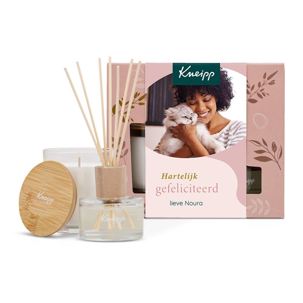 Kneipp - Giftset Home Fragrance met eigen foto en naam - Gefeliciteerd