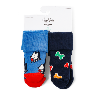 Happy Socks | 2 paar | Honden | 0-6 maanden
