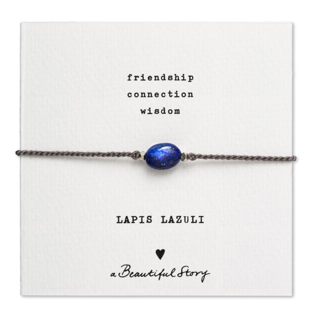 A Beautiful Story | Lapis Lazuli Armband | Zilverkleurig