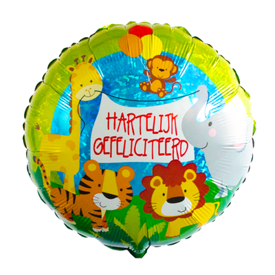 Ballon | Dieren | Hartelijk gefeliciteerd