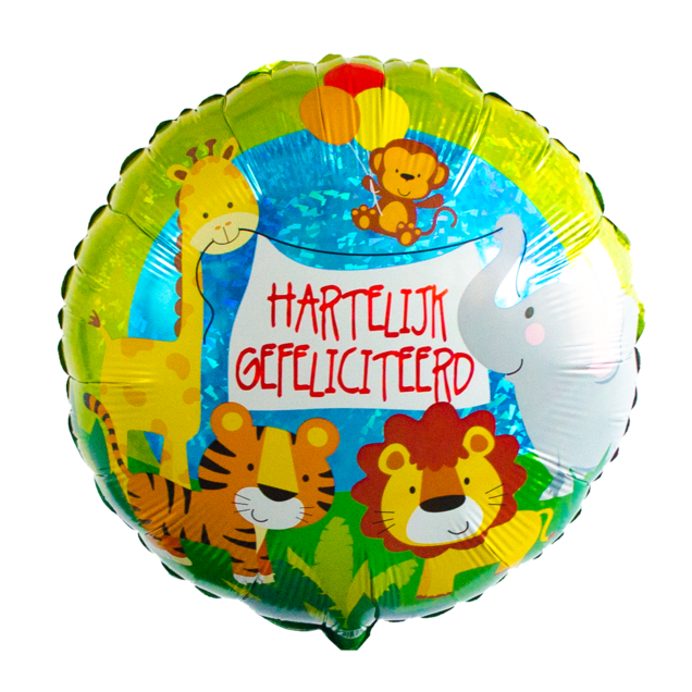 Ballon dieren 'Hartelijk Gefeliciteerd'