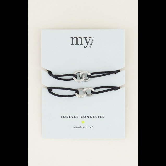 My Jewellery | armband Forever Connected | zwart