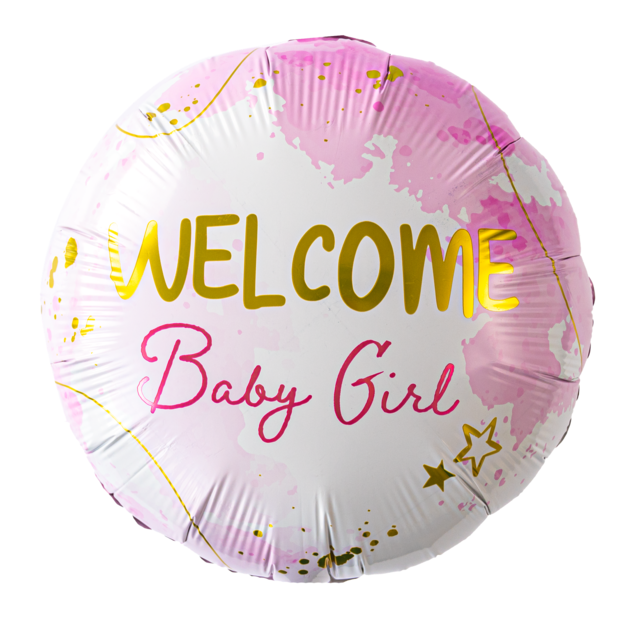 Ballon 'Welcome baby girl'