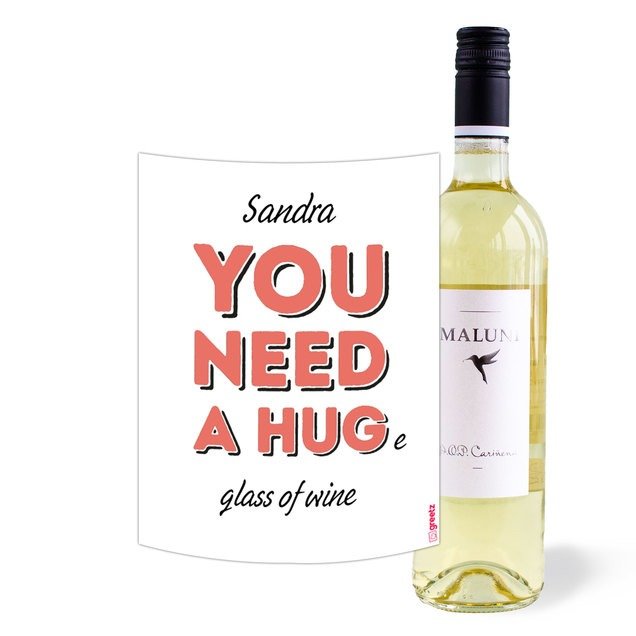 Maluni | Chardonnay | Huge glass of wine met eigen naam | 750 ml