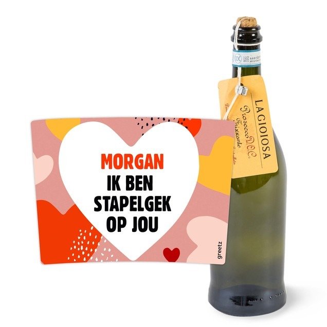 Prosecco Frizzante | met eigen tekst OUD LOGO
