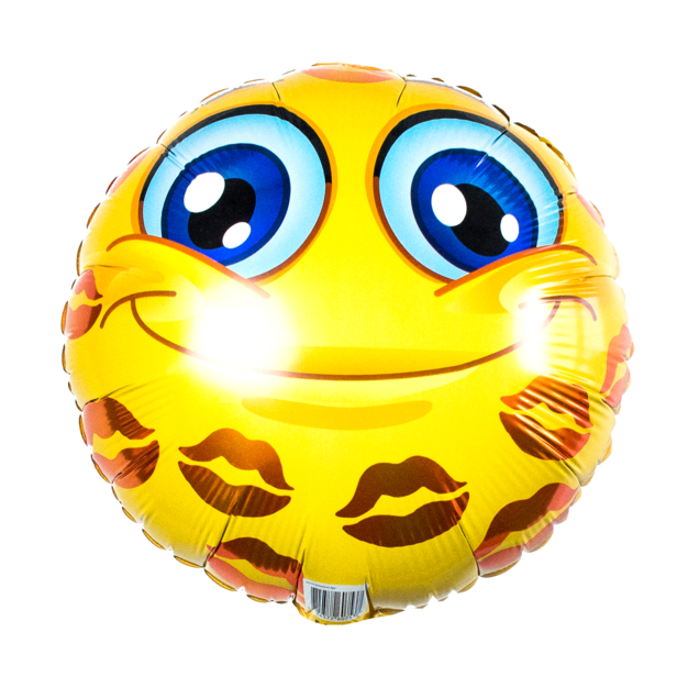 Ballon smiley 'kusjes'