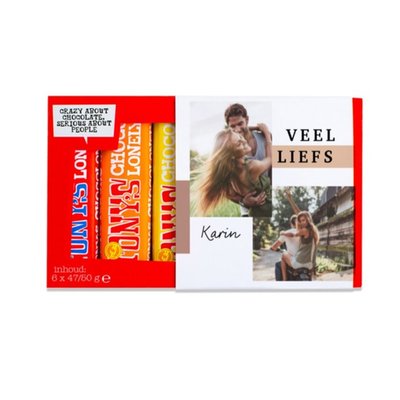 Tony’s Chocolonely | Proeverijtje | Liefde met eigen foto en naam | 288g