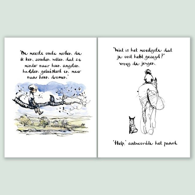 De jongen, de mol, de vos en het paard Greetz