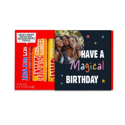 Tony’s Chocolonely | Proeverijtje | Birthday met eigen foto | 288g