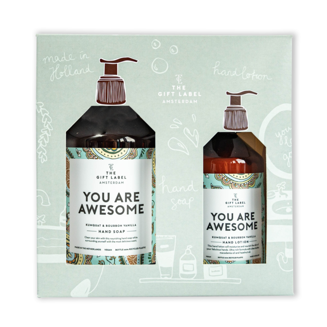 The Gift Label - Handzeep en Handlotion You are awesome