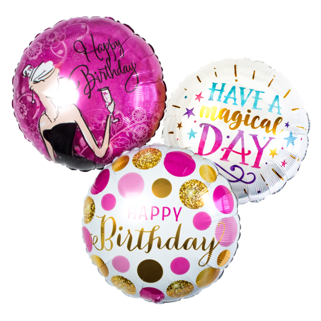 Ballonnen tros Verjaardag Vrouw