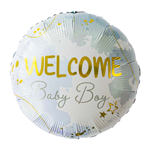 Weven Extreme armoede Rook Ballon 'Welcome baby boy' | Greetz