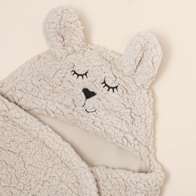 Jollein teddy bear wikkeldeken grijs | wehkamp