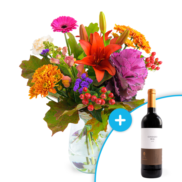 Boeket Kastanje + Condado Real Tempranillo Tinto