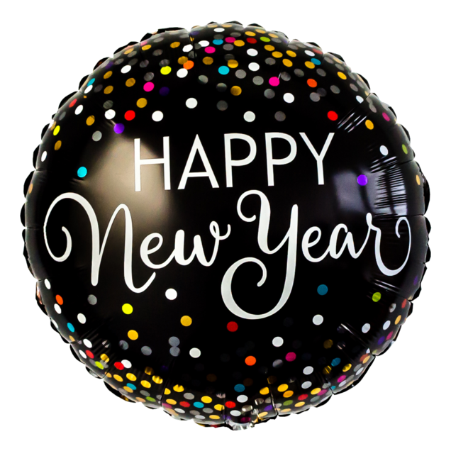 Ballon Happy New Year Confetti