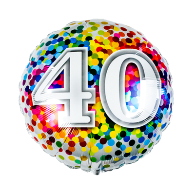 Ballon | Rainbow Confetti | 40