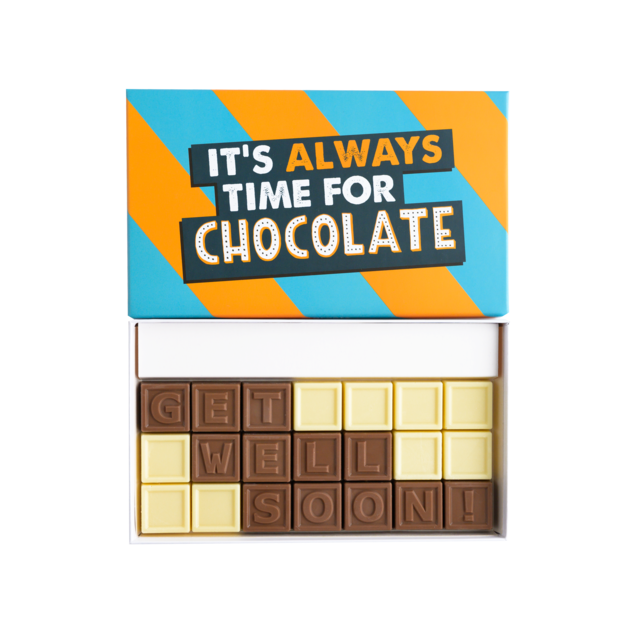 Chocolade telegram | Get well soon | 200g