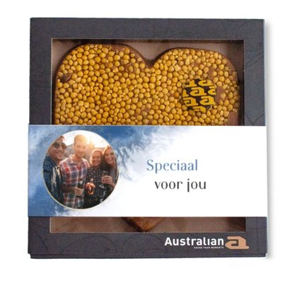 Australian Hart | Karamel-zeezout | Speciaal voor jou met eigen foto | 220g