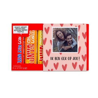 Tony’s Chocolonely | Proeverijtje |  Gek op jou met eigen foto | 288g