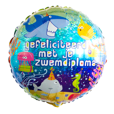 Ballon | Gefeliciteerd met je zwemdiploma