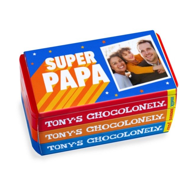 Tony's Chocolonely | Stapelblik | Super papa met eigen foto