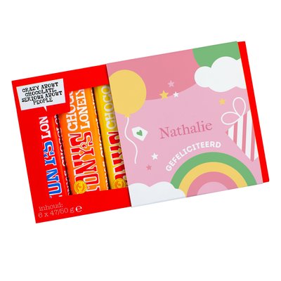 Tony’s Chocolonely | Proeverijtje | Gefeliciteerd met eigen naam | 288g