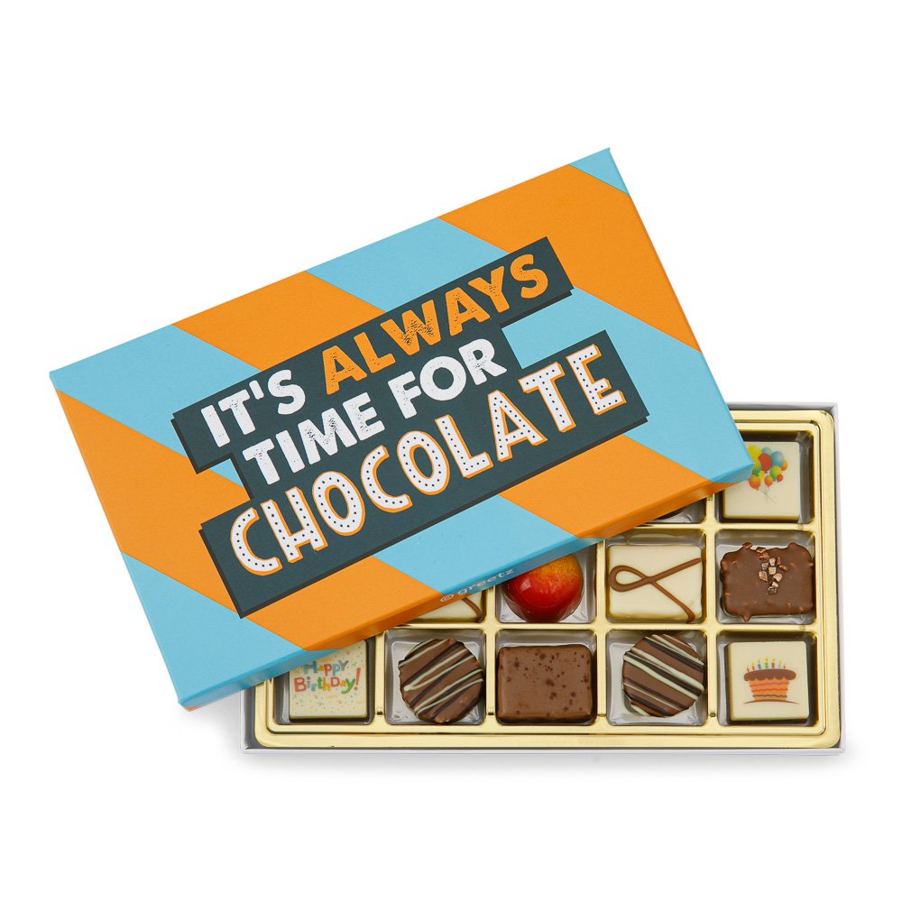 Chocolade telegram - Luxe bonbons - Gefeliciteerd - 180g