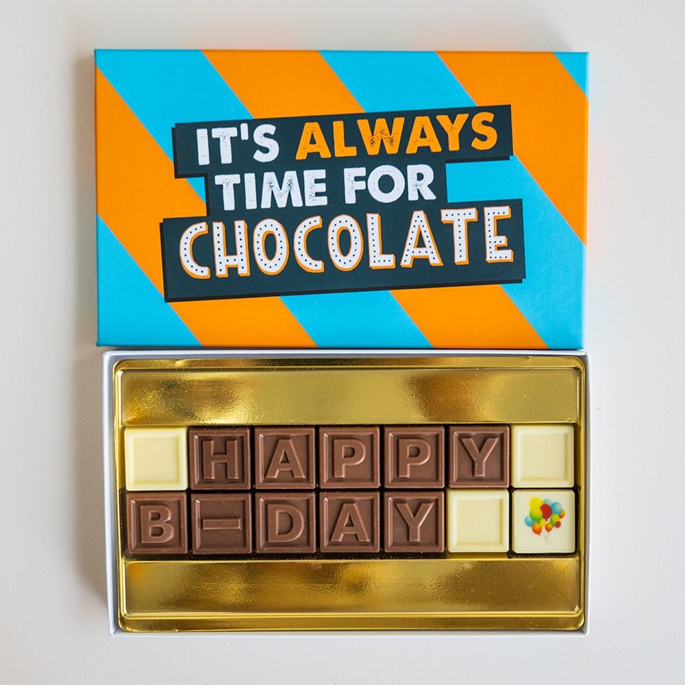 Chocolade telegram - 'Happy Bday'