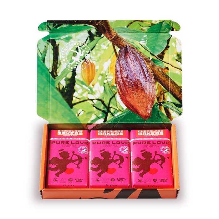 Chocolatemakers | Hungry Hearts box | 3 repen | 240g