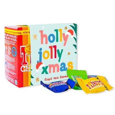 Tony’s Chocolonely | Tiny Tony's  | Holly Jolly XMAS met eigen naam | 200g