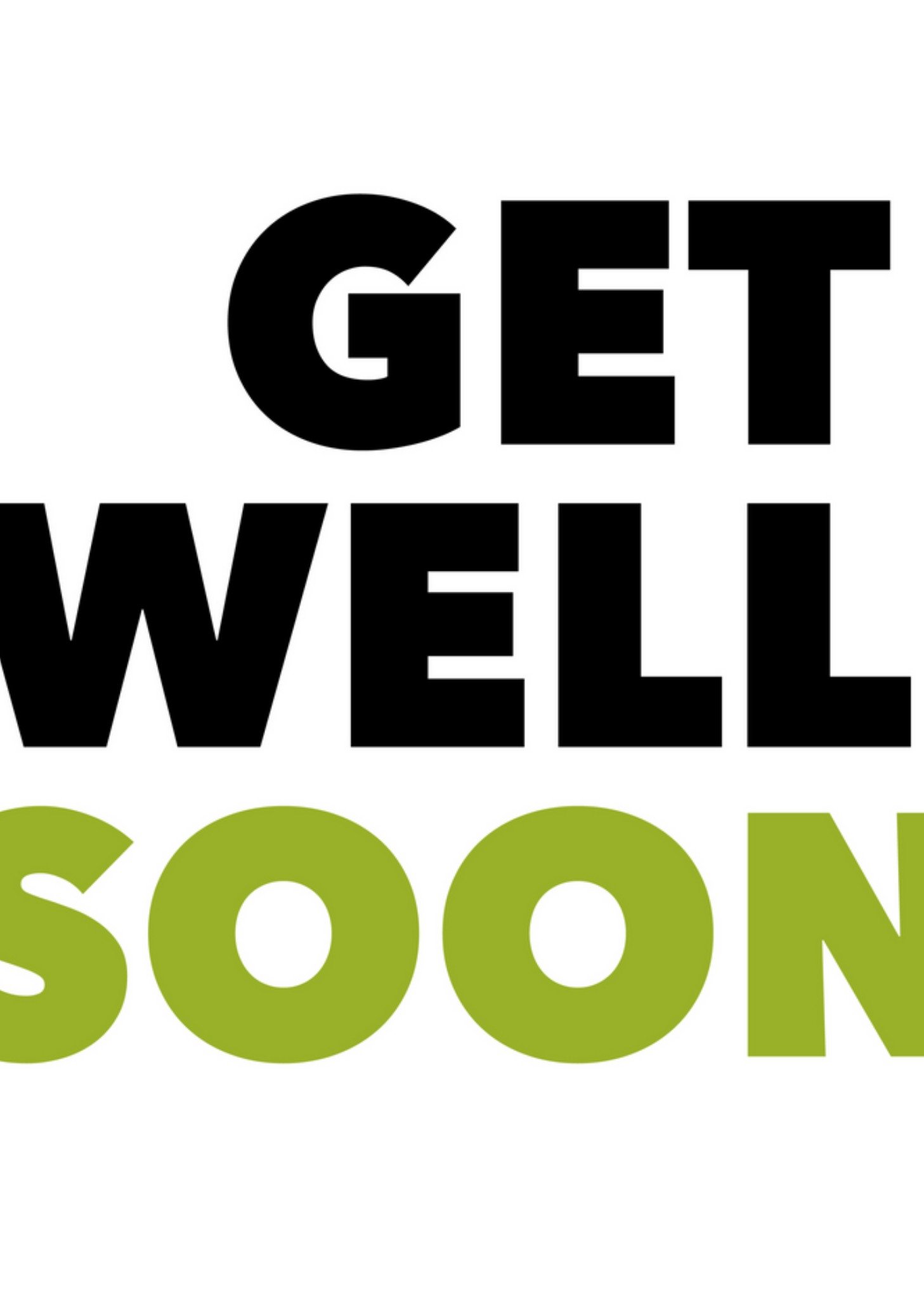 Beterschapskaart - Get well soon
