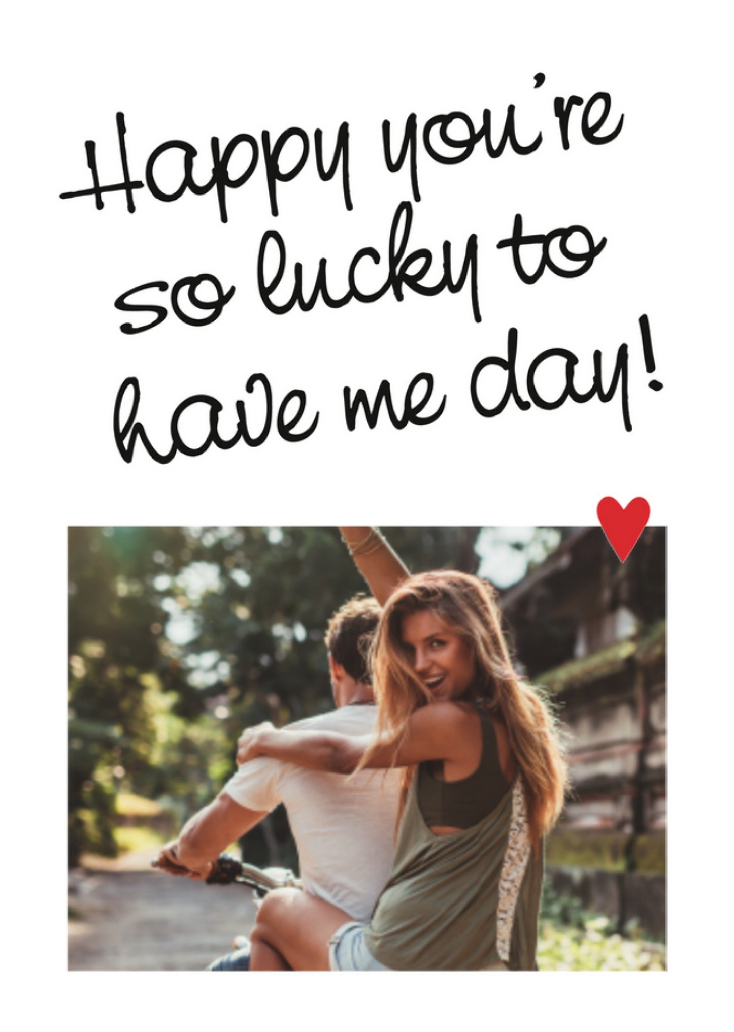 Valentijnskaart - Lucky to have me