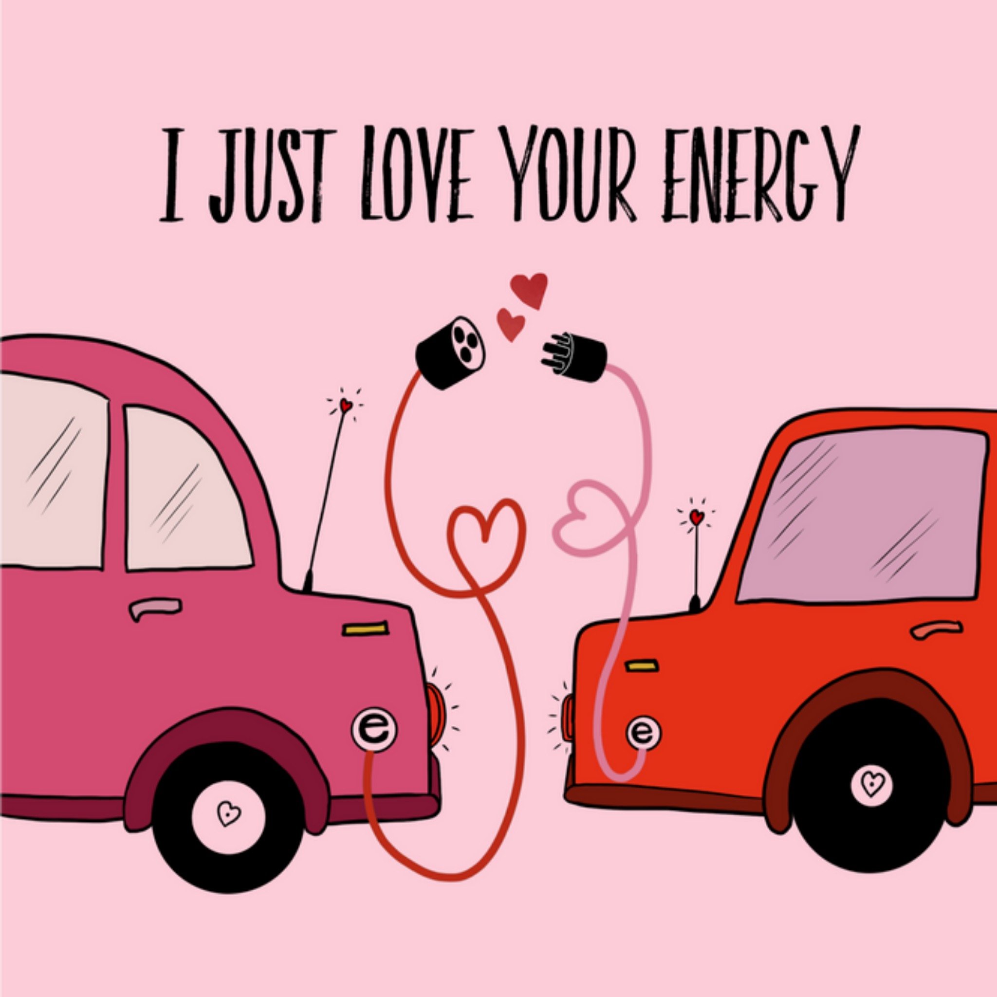 Valentijnskaart - I love your energy