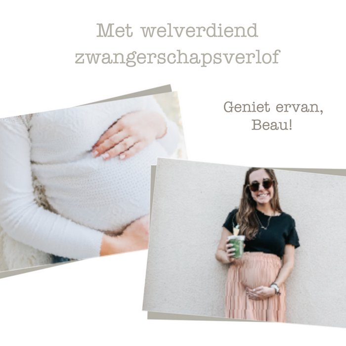 Greetz | Zwangerschapskaart | fotokaart met naam