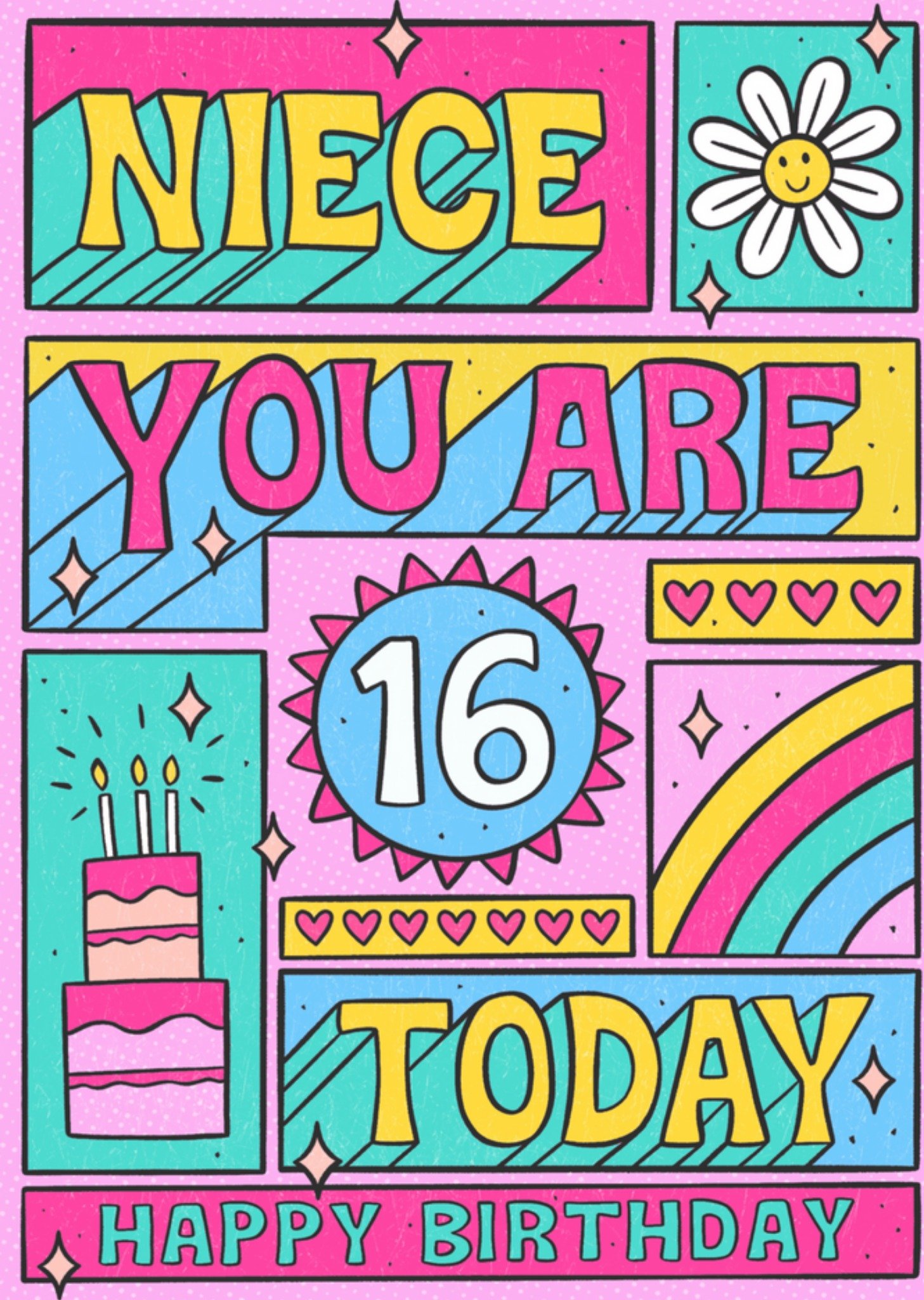 Verjaardagskaart - Niece you are 16