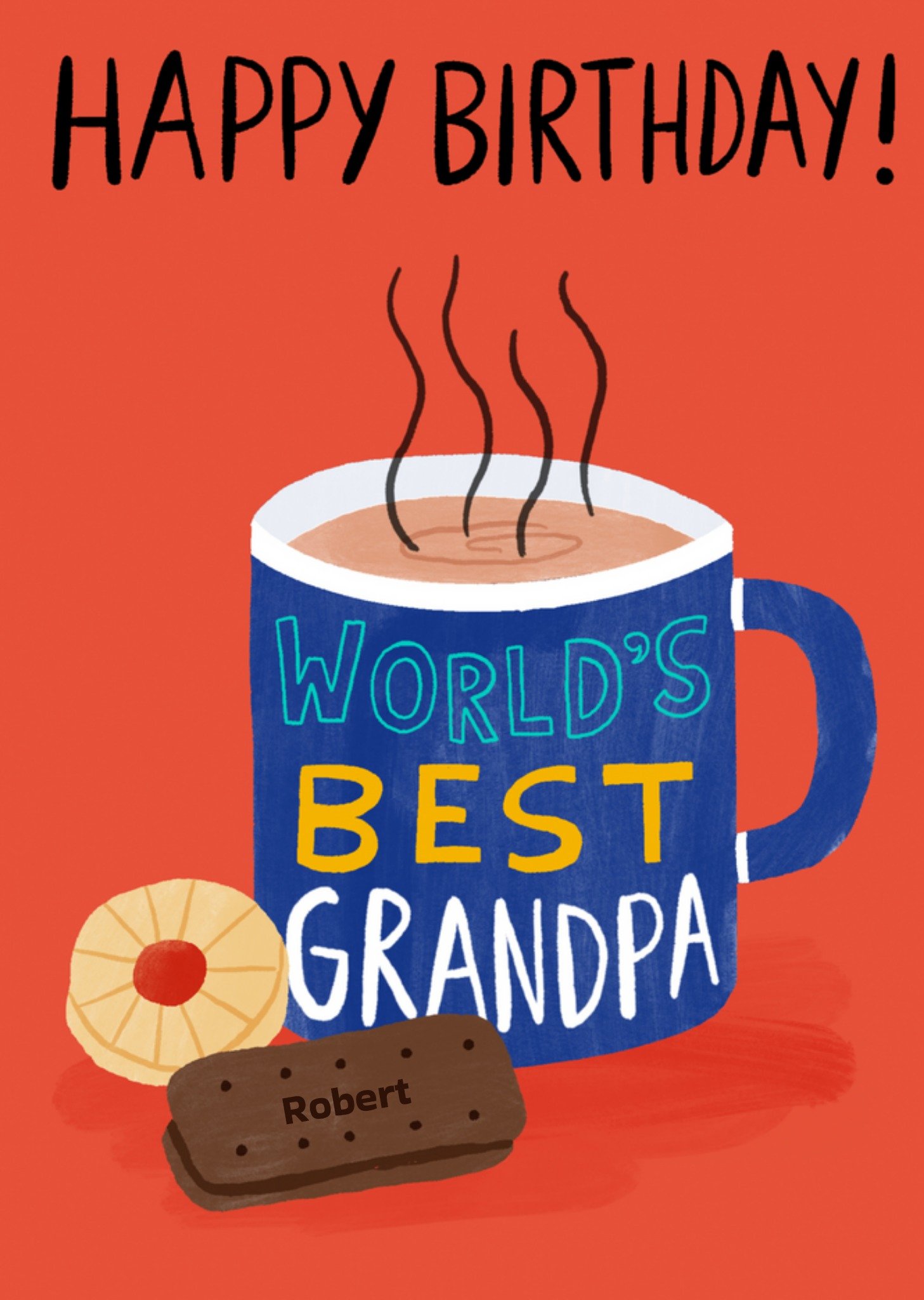 Verjaardagskaart - World's best grandpa