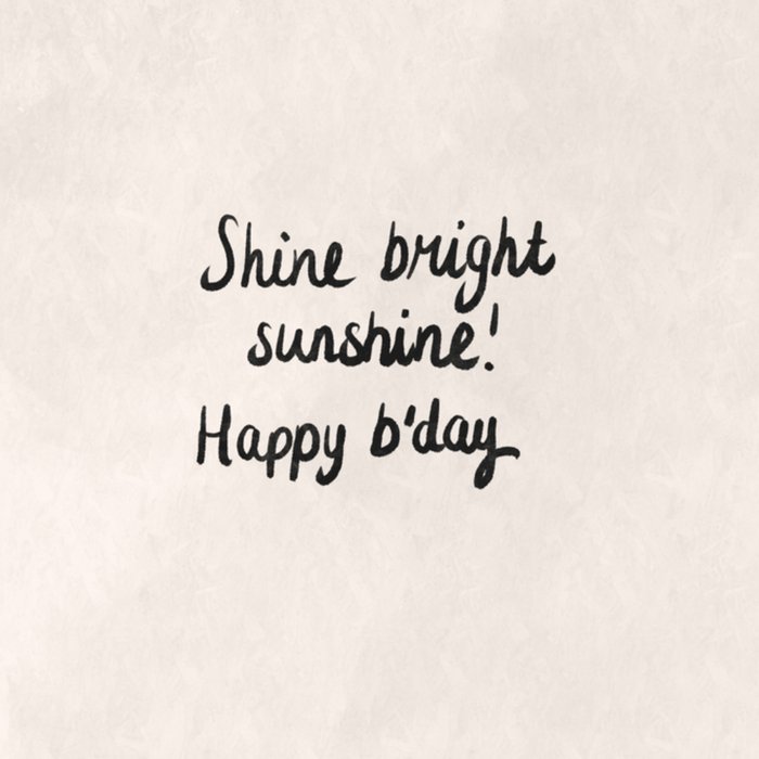 Greetz | Verjaardagskaart | sunshine