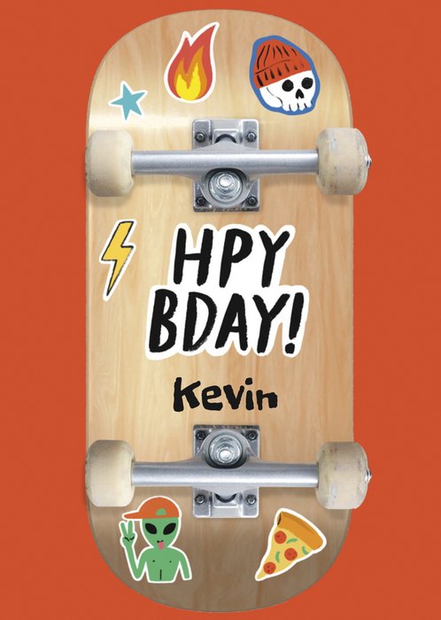 UK Greetings | Verjaardagskaart | skateboard