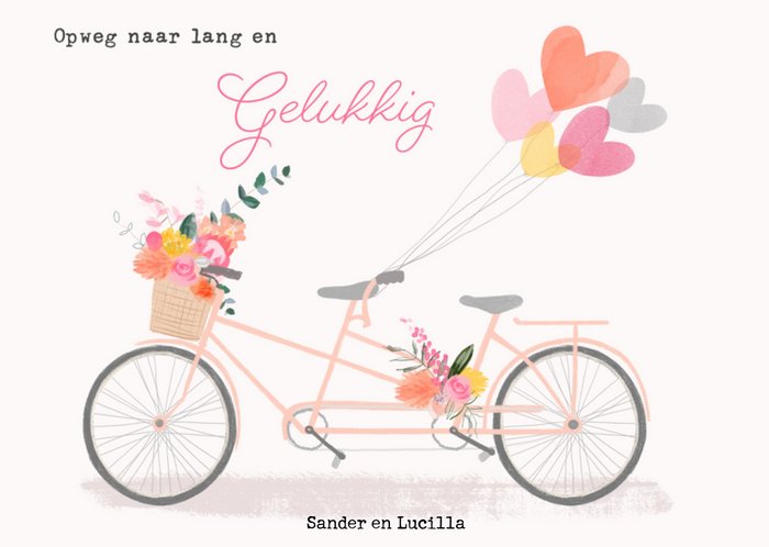 Greetz | Huwelijkskaart | fiets | verloofd