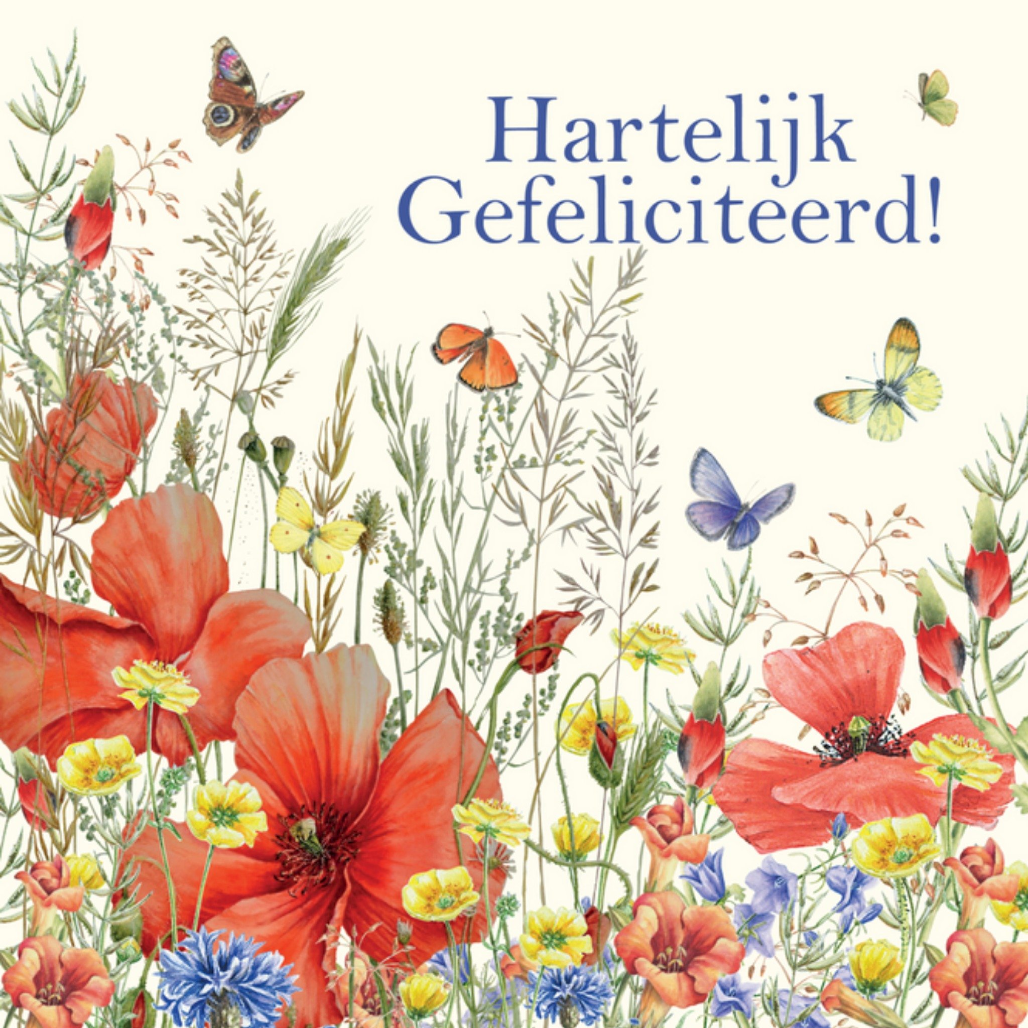 Janneke Brinkman - Felicitatiekaart - bloemen